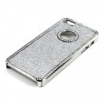 Wholesale iPhone 5 5S Glitter Diamond Chrome Case (Silver)